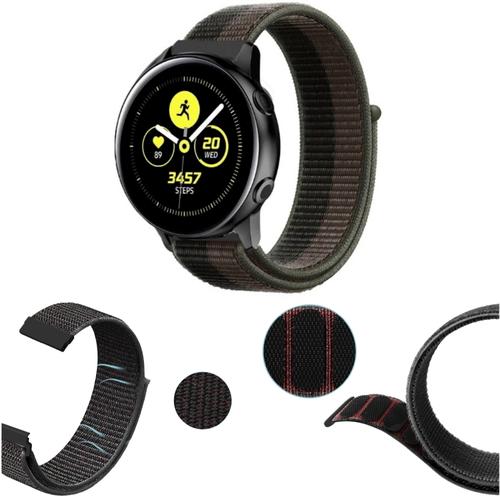 Jual Strap Samsung Galaxy Watch Active Tali Jam Nylon Velcro Loop