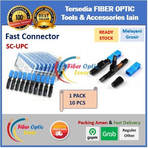 Jual [PACK] FAST CONNECTOR SC UPC - KONEKTOR FIBER OPTIK SC-UPC BIRU ...
