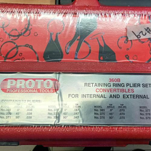 Jual 360B set plier retaining ring 12pc proto Jakarta Barat Raja Teknik LTC Glodok Tokopedia