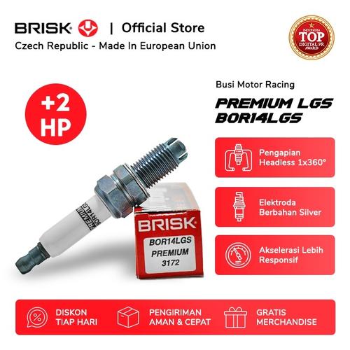Gambar Busi Motor BRISK Premium LGS BOR14LGS dari PT Brisk Busi Indonesia Jakarta Utara Tokopedia