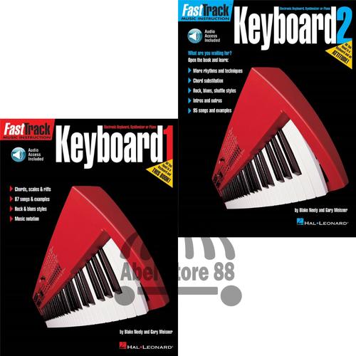 Jual FastTrack Keyboard Method Book 1/2 Buku Belajar Keyboard Pemula