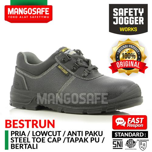 Jual Safety Jogger Bestrun 231 / Sepatu Kerja Proyek Pendek Anti Paku