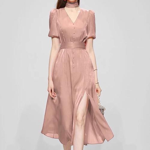 dress in silk