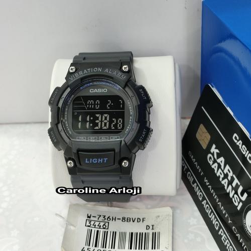 Jual JAM TANGAN PRIA CASIO W-736H-8BVDF VIBRATION ALARM - Jakarta Selatan -  Caroline Arloji | Tokopedia