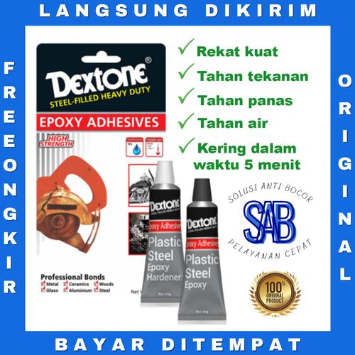 Jual Lem Besi Dextone Epoxy 5 Menit Kuat Heavy Duty Waterproof Tahan ...