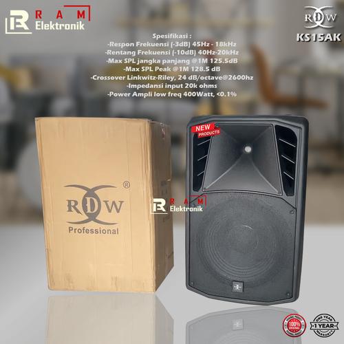 RDW KS15AK / KS 15 AK Speaker Aktif 