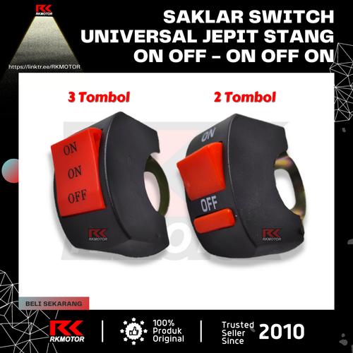 Jual Saklar On Off Switch Universal Saklar Tombol On Off On Waterproof ...