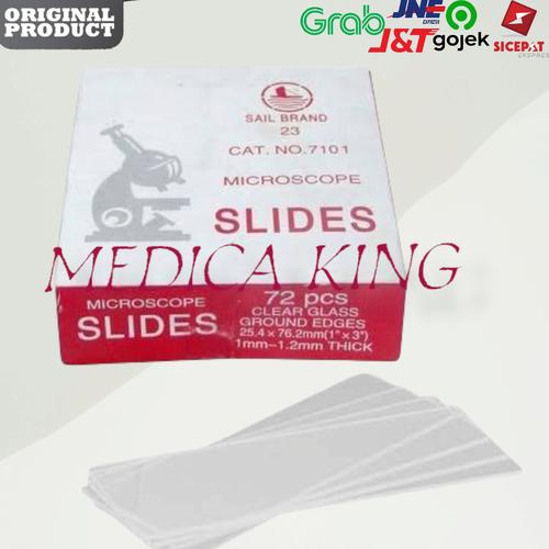Jual objek glass 7101 merah sail brand microscope slides Kota Bandung medicaking Tokopedia