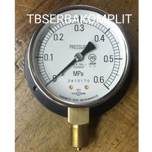 Jual Pressure Gauge 75mm 3/8" 0.6mpa Yamamoto Keiki Gage 75 mm 0.6 mpa