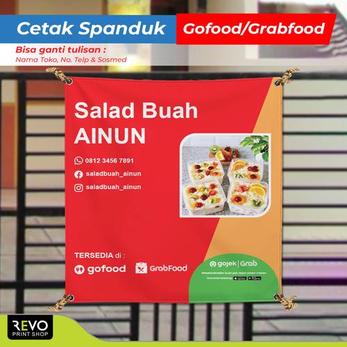 Jual Spanduk Gofood Grabfood / Spanduk Resto / Spanduk GoJek /Banner