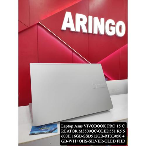 Gambar Laptop Asus VIVOBOOK PRO 15 CREATOR M3500QC-OLED551 R5 5600H 16GB dari ArinGoComputer Kota Samarinda Tokopedia