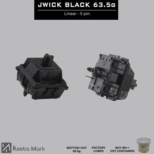 Jual JWICK / JWK Black Linear Switch 63.5g Keyboard Stock Jakarta