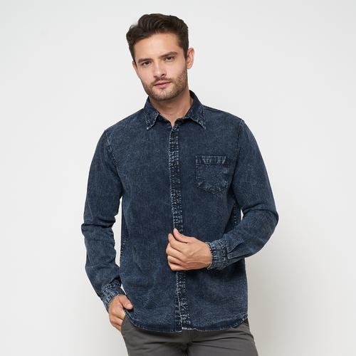 Promo Emoline Long Denim Shirt - Kemeja 