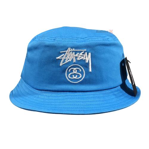 Jual STUSSY STOCK LOCK BUCKET HAT BLUE 