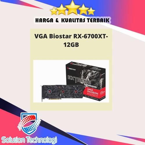 Jual VGA BIOSTAR AMD RADEON RX 6700 XT 12GB GDDR6 192-BIT RX 6700XT ...