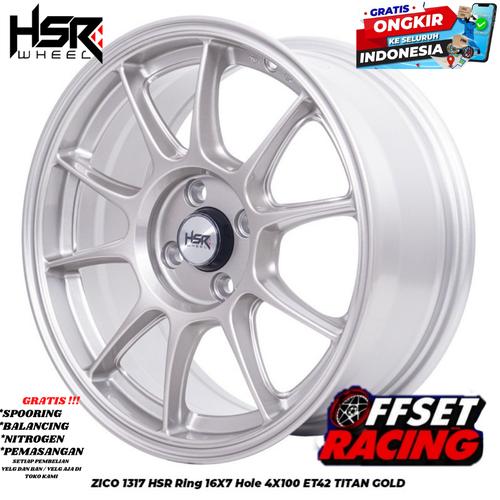 Jual pelek mobil racing R16 Hsr Zico hole swift baleno vios agya brio ...