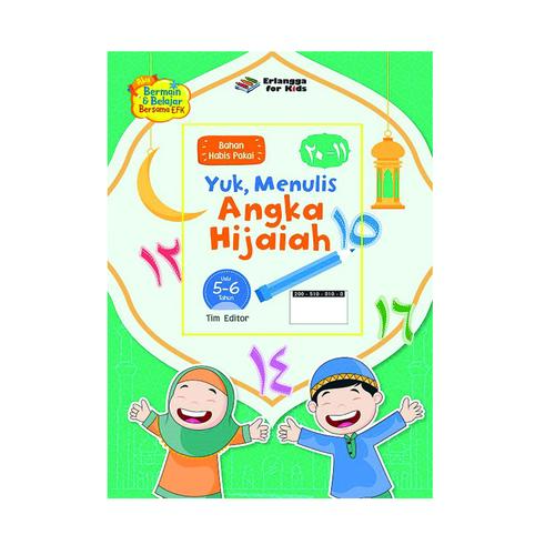 Jual Lembar Kreasi Yuk Menulis Angka Huruf Hijaiyah Aktivitas Anak Paud