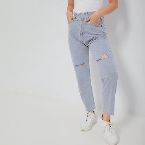 Jual CELANA JEANS SOBEK WANITA RIPPED 