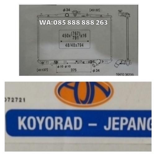Lexus Rx 450h Radiator Jual Radiator Toyota Lexus Rx279 RX350 RX450H Koyorad Japan Asli ...