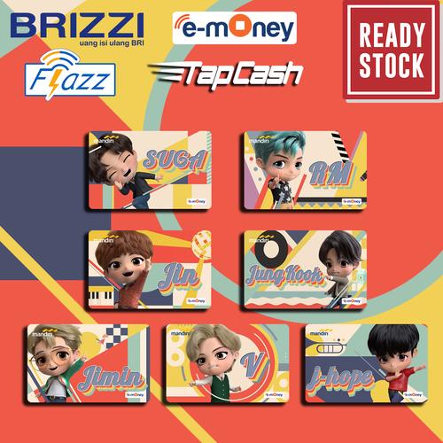 Tap Emoney Jual Emoney mandiri flazz bca gen 2 brizzi tap cash custom BTS TINY TAN ...