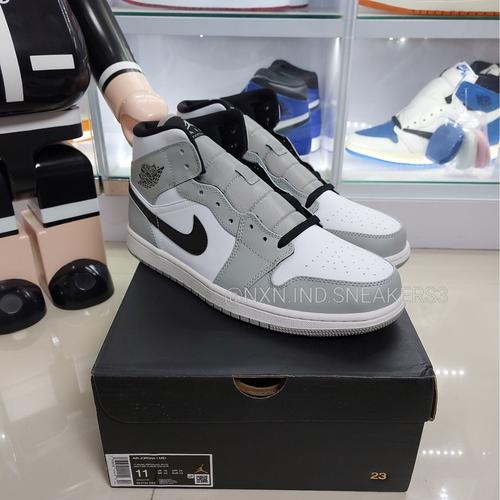 jordan aj 1 mid light smoke