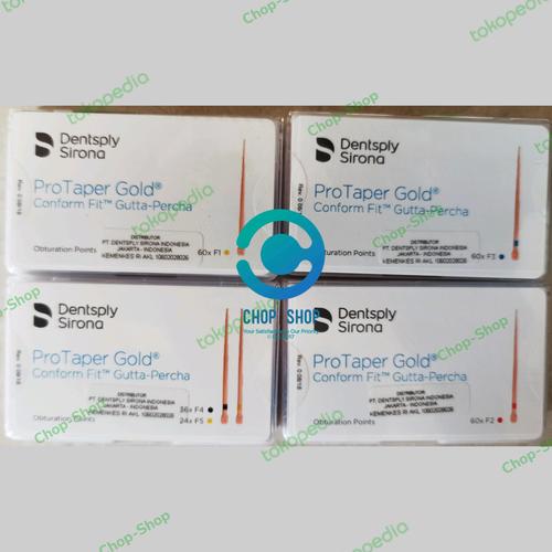 Lote De 9 Cajas De Puntas De Gutapercha Dentsply ProTaper Universal Tamaños F1 A F9 | Para Obturación Dental