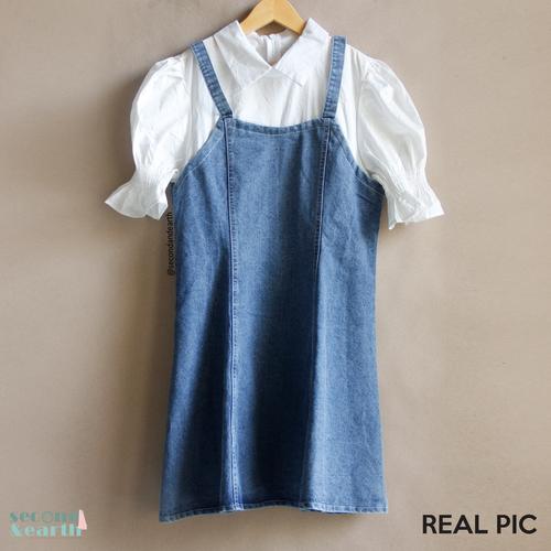 Jual NEW Denim Short Dress Korea S-M 