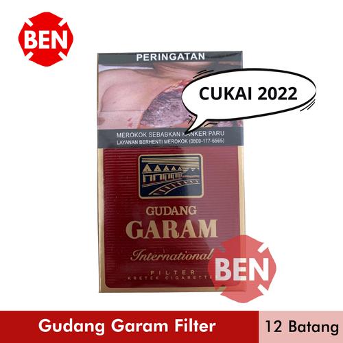 Jual Gudang Garam Filter 12 Batang / International Cigarettes/ Grosir