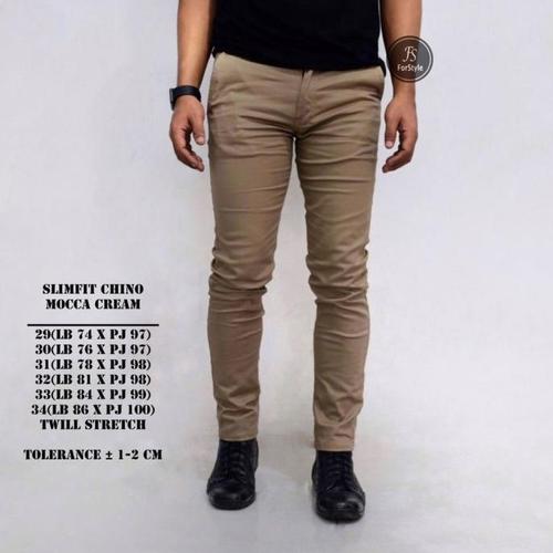 Jual PANTS CHINO SEMI KHAKI SLIMFIT 