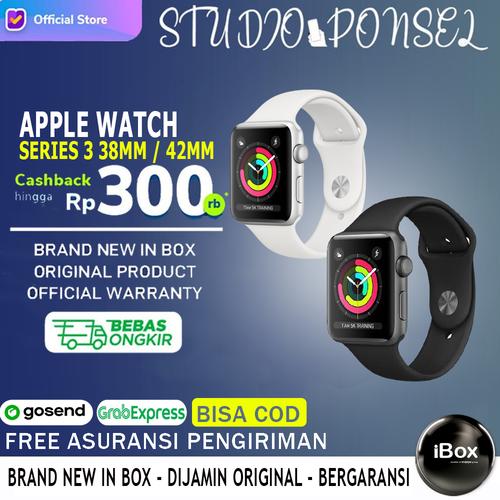 Jual APPLE Watch Series 3 Watch Alumunum GPS 38m Silver+White MTEY2 / MQLV2  - 38MM INTER, SPACE GREY - Jakarta Pusat - Studio Ponsel | Tokopedia