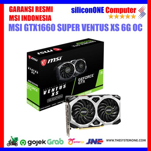 Gambar MSI GTX1660 SUPER VENTUS XS OC GTX 1660 dari silicon ONE Computer Kota Bandung Tokopedia