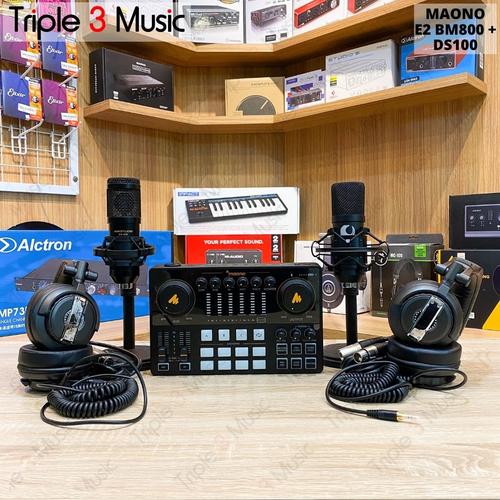 Gambar Maonocaster E2 Paket podcast 2 orang with recording tech headphone dari triple3music Kota Bandung Tokopedia