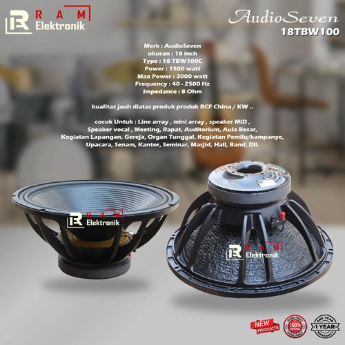Jual Audio Seven 18TBW100 / 18 TBW 100 