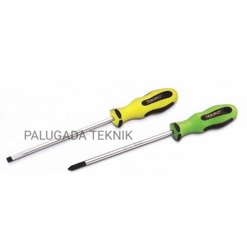 Jual Tekiro Obeng TPR PH2 x 125mm Plus Minus / TPR Screwdriver PH2 x ...