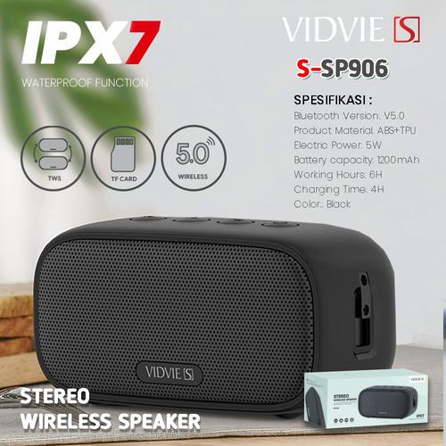 Jual SPEAKER BLUETOOTH VIDVIE SP906 BLACK Kota Palembang
