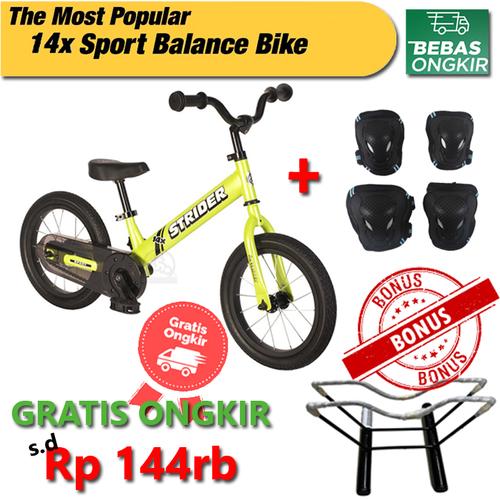 STRIDER 14X SPORT GREEN PUSH BIKE KOMBO 