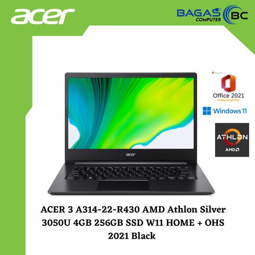 Jual ACER Aspire 3 A314 22 R430 AMD Athlon Silver 3050U 4GB 256GB W11 ...