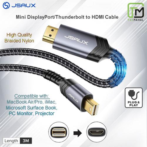 Jual JSAUX Mini DisplayPort to HDMI Cable Thunderbolt (Mini DP) to