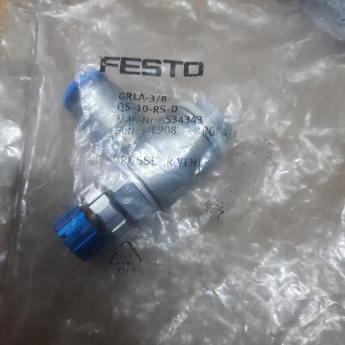 Festo GRLA-3/8-QS-10-D Retourklep – Ideaal Voor Uitlaatluchtregeling, 0,2-10 Bar, Schroefdraad Aansluiting