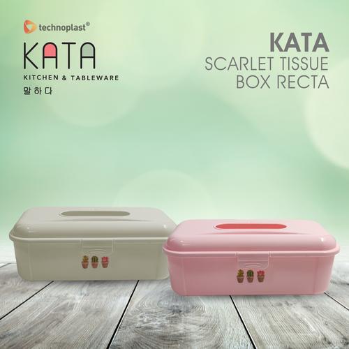 Gambar KATA SCARLET TISSUE BOX RECTA / TEMPAT / KOTAK TISSUE - Cokelat dari Technoplast Kab. Tangerang Tokopedia
