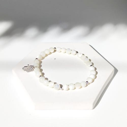Jual Mother Pearl Hamsa Chain Bracelet 