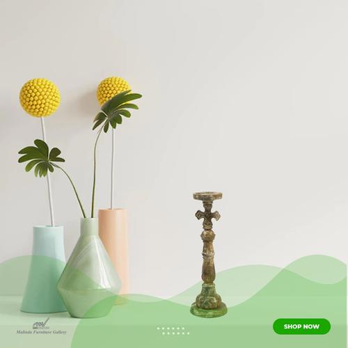 Gambar Rosado Small Handcarved Wood Candleholder dari Malinda Furniture Gallery Jakarta Barat Tokopedia
