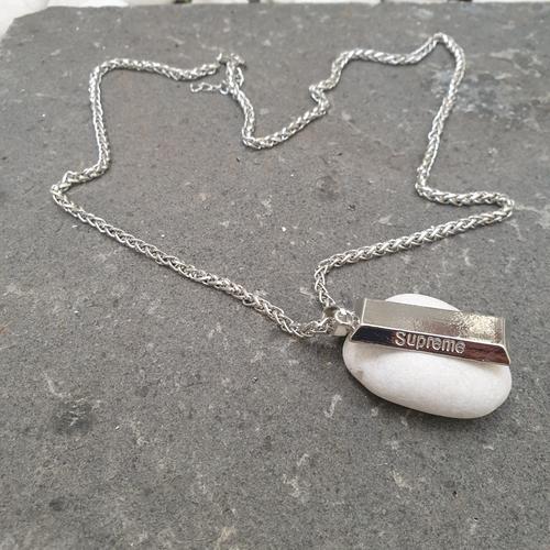 Jual Supreme Silverbar Chain Necklace 