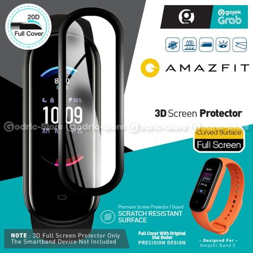 Gambar Curved Anti Gores 3D Full Cover for Amazfit Band 5 Screen Protector dari G-Rex Jakarta Barat Tokopedia