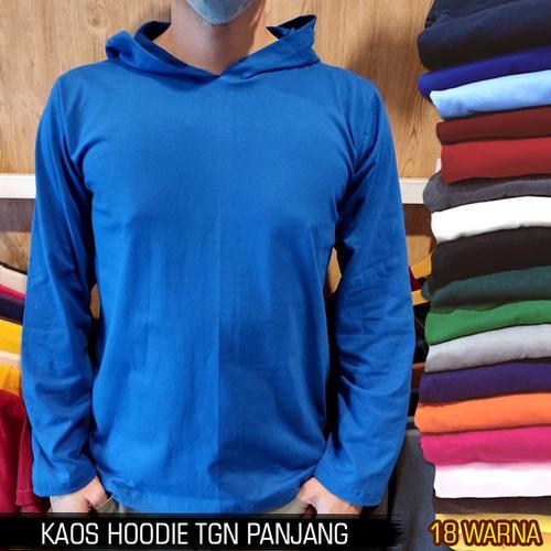 Jual Kaos Hoodie Polos Bahan Cotton Premiun Distro - LENGAN PANJANG - XXL,  TANPA Tali - Kota Bandung - Dececloth | Tokopedia