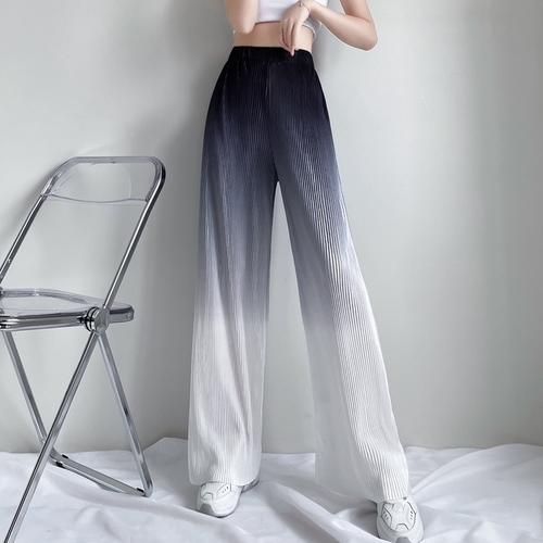 Celana Kulot Wanita Ombre Pants Plisket 