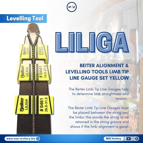 Jual Beiter Limb Tip Line Gauge Set Yellow Busur Panahan Panah Kab