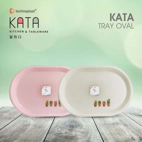Gambar KATA TRAY / NAMPAN OVAL 396 X 275 MM - Cokelat dari Technoplast Kab. Tangerang Tokopedia