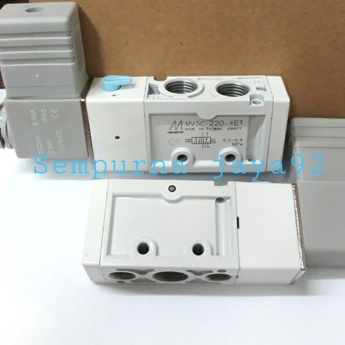 Électrovanne MINDMAN MVSC-220-4E1-DC24V - 1 Pièce, Tension 24V DC, Pour Circuits Air Ou Gaz