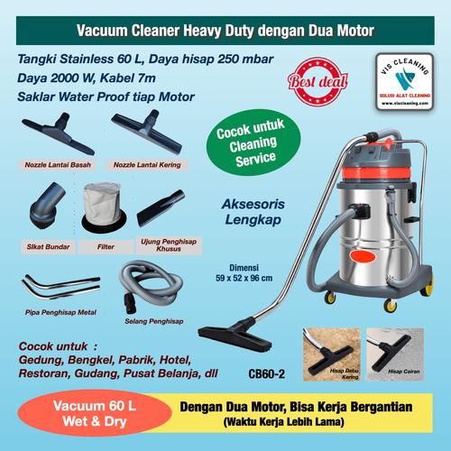 Jual Vacuum Cleaner Stainless 60 Liter 